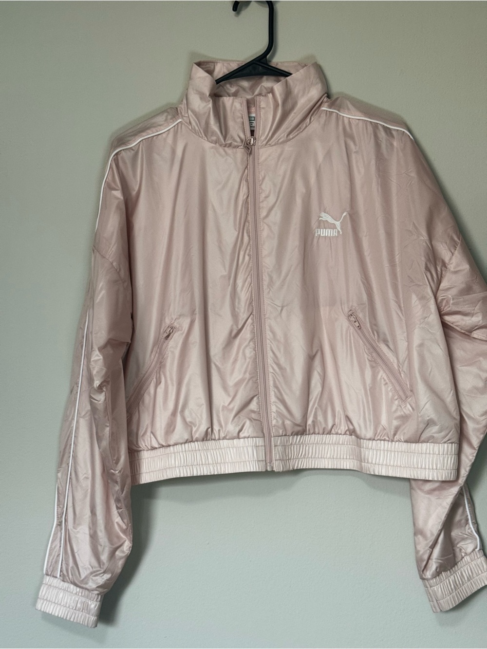 PUMA Women's Light Pink Track Jacket New